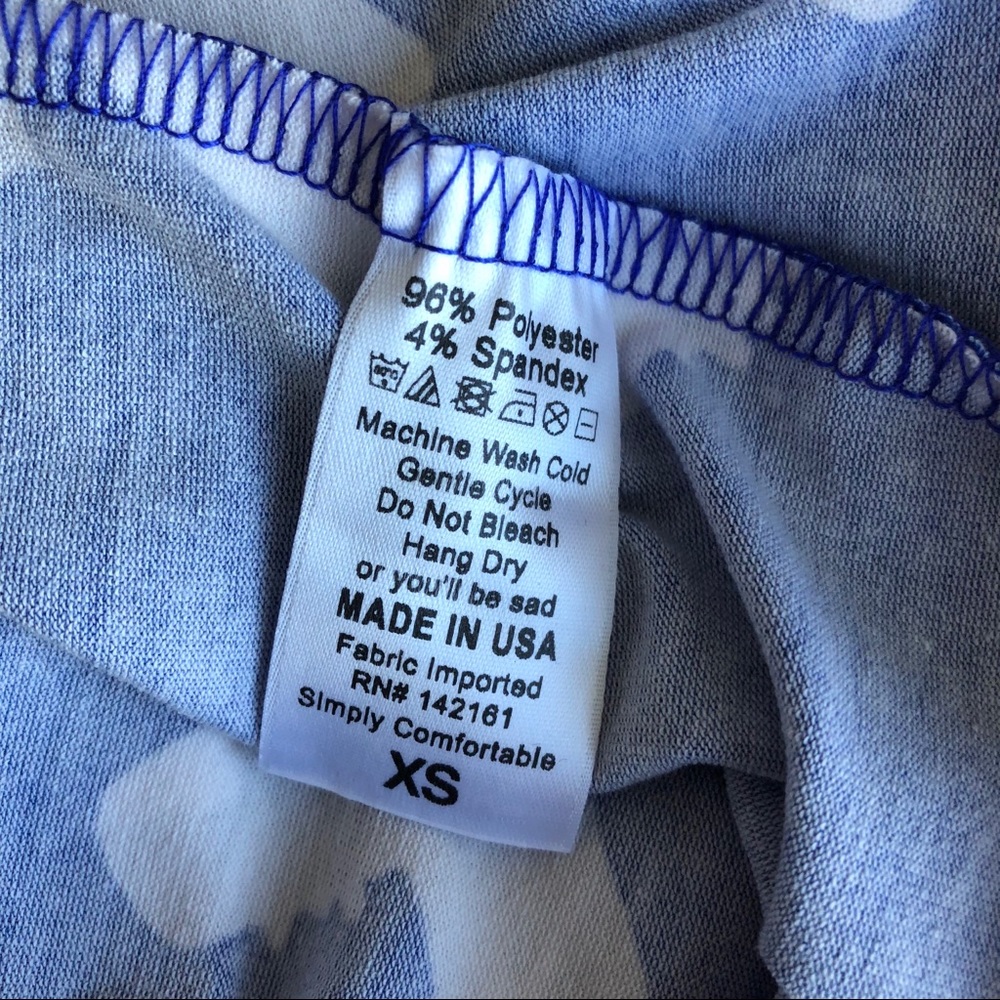 Blue and White LulaRoe Julia Dress - Picture 7 of 7